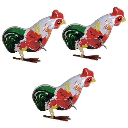 YIGZYCN 3vieces Metal Jumping Rooster Toy Klassische Blechplatten Windup Designs Für Nostalgische Spaß Und Home Office Tischdekoration YIGZYCN 3vieces Metal Jumping Rooster Toy Klassische Blechplatten Windup Designs Für Nostalgische Spaß Und Home Office Tischdekoration von YIGZYCN