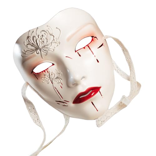 YIGZYCN Handbemaltes Halloween-Kostüm für Damen und Herren, Maskerade, Cosplay, Maskerade, Vollgesicht zur Dekoration YIGZYCN Handbemaltes Halloween-Kostüm für Damen und Herren, Maskerade, Cosplay, Maskerade, Vollgesicht zur Dekoration von YIGZYCN