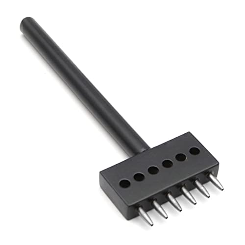 YIGZYCN Lederlochwerkzeug, 4 mm, 5 mm, 2/4/6 Zinken, Lederhandwerk, Stanzen, Schnüren, Nähen, Stahl YIGZYCN Lederlochwerkzeug, 4 mm, 5 mm, 2/4/6 Zinken, Lederhandwerk, Stanzen, Schnüren, Nähen, Stahl von YIGZYCN