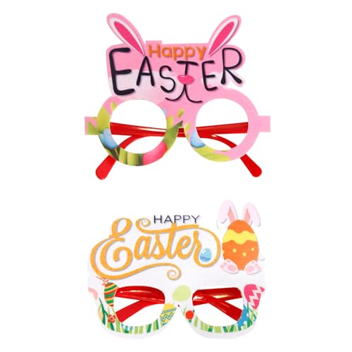 YIGZYCN Lustige Oster-Party-Brillen-Rahmen, elegante Party-Brillen-Rahmen, Dekoration mit Oster-Thema für erfreuliche Anlässe, Familienveranstaltungen, Zubehör von YIGZYCN