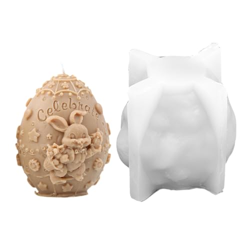 YIGZYCN Oster-Silikonform, 3D-Kerzenformen, Gießformen, handgefertigte Harz-Backformen, Ostern von YIGZYCN