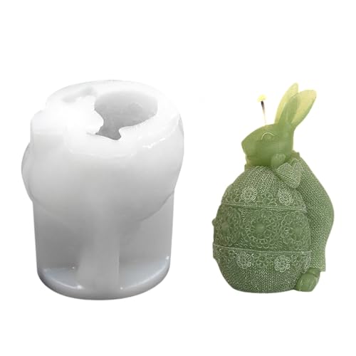 YIGZYCN Oster-Silikonform, 3D-Kerzenformen, Gießformen, handgefertigte Harz-Backformen, Ostern von YIGZYCN