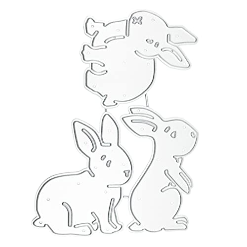 YIGZYCN Oster-Stanzformen für Kartenherstellung, Frohe Ostern, Prägewerkzeug, Album, Papier, Kartenschablone von YIGZYCN