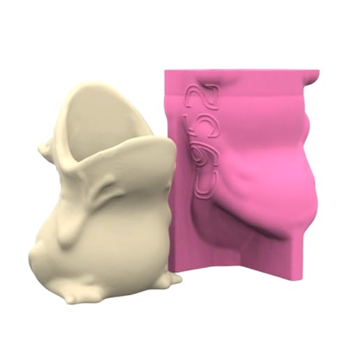 YIGZYCN Silikonform für Blumentöpfe aus Kunstharz, Silikonform, Frösche, multifunktional, handgefertigt, Pflanzgefäßformen für Epoxidharz, Beton von YIGZYCN