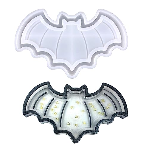 YIGZYCN Silikonform für Halloween, Kürbis, Fledermaus, Specter, Silikonform, Epoxidharz, Gießformen für die Herstellung von künstlichen Achat-Tassen von YIGZYCN