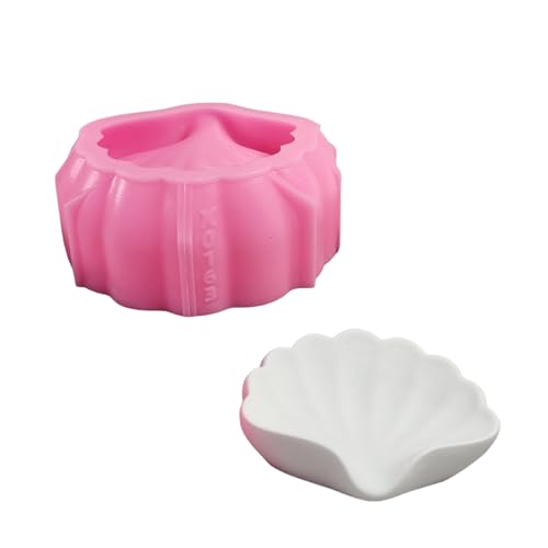 YIGZYCN Silikonform für Harz, einzigartige Seifenhalter-Kreation, Bastelform, vielseitige Muschelmuster, Silikonform für Seifenschale und Zuhause von YIGZYCN