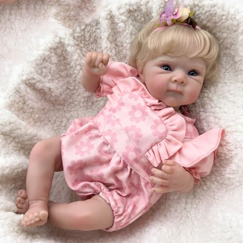 YIHANGG 48cm Babypuppen wie Echte Babys Augen Offen Neugeborene Reborn Puppe Volle Körperteile Mollig Lebensechte Reborn Babypuppen Blondes Haar Weihnachten Geburtstag Geschenke YIHANGG 48cm Babypuppen wie Echte Babys Augen Offen Neugeborene Reborn Puppe Volle Körperteile Mollig Lebensechte Reborn Babypuppen Blondes Haar Weihnachten Geburtstag Geschenke von YIHANGG