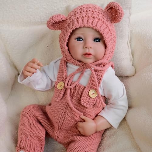 YIHANGG 48cm Ganzkörper-Silikon Reborn Baby Puppe Lebensecht Neugeborene Puppe Realistisch Kleinkind Mädchen Offene Augen Geburtstag Xmas Geschenk YIHANGG 48cm Ganzkörper-Silikon Reborn Baby Puppe Lebensecht Neugeborene Puppe Realistisch Kleinkind Mädchen Offene Augen Geburtstag Xmas Geschenk von YIHANGG