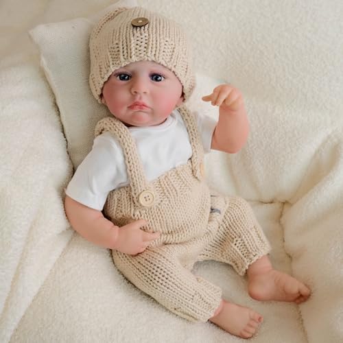 YIHANGG 48cm Ganzkörper-Silikon Reborn Baby Puppe Lebensecht Neugeborene Puppe Realistisch Kleinkind Mädchen Offene Augen Geburtstag Xmas Geschenk YIHANGG 48cm Ganzkörper-Silikon Reborn Baby Puppe Lebensecht Neugeborene Puppe Realistisch Kleinkind Mädchen Offene Augen Geburtstag Xmas Geschenk von YIHANGG