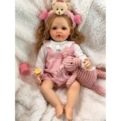 YIHANGG 55cm Reborn Baby Neugeborene Vollsilikon Lebensecht Mädchen Offene Augen Realistisch Reborn Puppen Blondes Haar Geburtstag Weihnachten Geschenk YIHANGG 55cm Reborn Baby Neugeborene Vollsilikon Lebensecht Mädchen Offene Augen Realistisch Reborn Puppen Blondes Haar Geburtstag Weihnachten Geschenk von YIHANGG