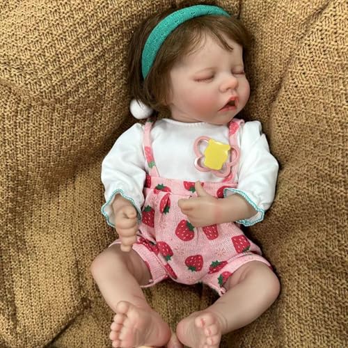 YIHANGG Reborn Baby Mädchen mit Augen zu Mit zubehör Reborn Puppen Lebensecht 48cm Realistisch Schlafend Neugeborene Geburtstag Weihnachten Geschenk YIHANGG Reborn Baby Mädchen mit Augen zu Mit zubehör Reborn Puppen Lebensecht 48cm Realistisch Schlafend Neugeborene Geburtstag Weihnachten Geschenk von YIHANGG