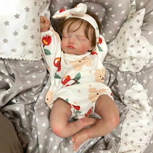 YIHANGG Reborn Baby Mädchen mit Augen zu Mit zubehör Reborn Puppen Lebensecht 50cm Realistisch Schlafend Neugeborene Geburtstag Weihnachten Geschenk YIHANGG Reborn Baby Mädchen mit Augen zu Mit zubehör Reborn Puppen Lebensecht 50cm Realistisch Schlafend Neugeborene Geburtstag Weihnachten Geschenk von YIHANGG