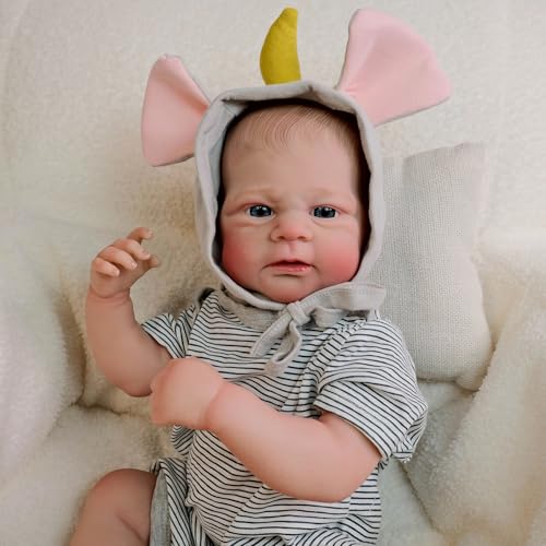 YIHANGG Reborn Baby Puppen Lebensechte Junge Weiches Ganzkörper Silikon Niedlich 49cm Realistisch Kleinkind Neugeborene Puppe Geburtstag YIHANGG Reborn Baby Puppen Lebensechte Junge Weiches Ganzkörper Silikon Niedlich 49cm Realistisch Kleinkind Neugeborene Puppe Geburtstag von YIHANGG
