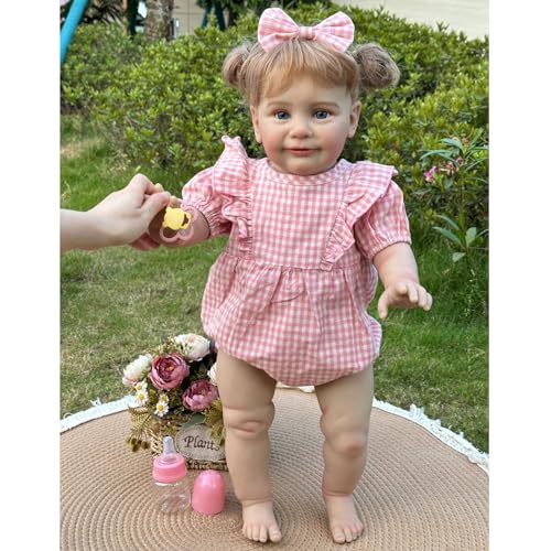 YIHANGG Reborn Babypuppen Wie Echt Mädchen Stehend 65cm Lebensechte Reborn Puppe Blondes Haar Realistisch Augen Offen Neugeborenes Weihnachten Geburtstag Geschenke YIHANGG Reborn Babypuppen Wie Echt Mädchen Stehend 65cm Lebensechte Reborn Puppe Blondes Haar Realistisch Augen Offen Neugeborenes Weihnachten Geburtstag Geschenke von YIHANGG