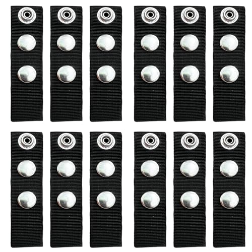YIHOPPL Schnappverlängerung für Segeltuch, 2,5–5,1 cm/5,1–7,6 cm/2,5–10,2 cm, Messing, robuster Schnappverschluss und verdicktes Gurtband, erhältlich in einer Vielzahl von Größen (schwarz, 2,5–5,1 cm) YIHOPPL Schnappverlängerung für Segeltuch, 2,5–5,1 cm/5,1–7,6 cm/2,5–10,2 cm, Messing, robuster Schnappverschluss und verdicktes Gurtband, erhältlich in einer Vielzahl von Größen (schwarz, 2,5–5,1 cm) von YIHOPPL