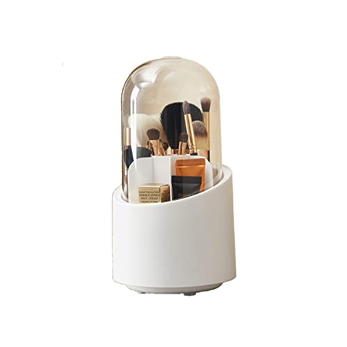 YIHOR Make-up-Pinselhalter-Organizer mit Deckel, 360 ° drehbarer wasserdichter staubdichter Make-up-Pinselbehälter mit Abdeckung für Waschtisch-Desktop-Badezimmer-Arbeitsplatte YIHOR Make-up-Pinselhalter-Organizer mit Deckel, 360 ° drehbarer wasserdichter staubdichter Make-up-Pinselbehälter mit Abdeckung für Waschtisch-Desktop-Badezimmer-Arbeitsplatte von YIHOR