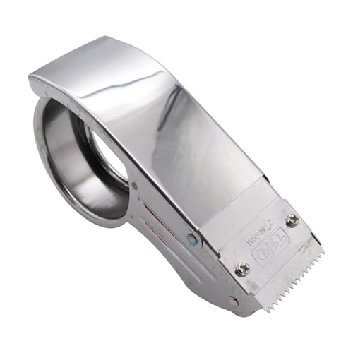 Edelstahl-Klebebandabroller, Bandschneider für 4,6 cm - 5,1 cm breites Klebeband, langlebig und nicht leicht zu brechen, für Haushalt und Arbeit (1) von YIKANGHENG