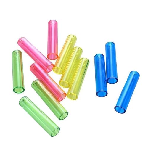 Stift-Schutzhülle, 90 Stück, zufällig, mehrfarbig, 4,4 x 0,9 cm, Kunststoff, Stiftkopfabdeckung für Arbeitszimmer und Büro (90) von YIKANGHENG