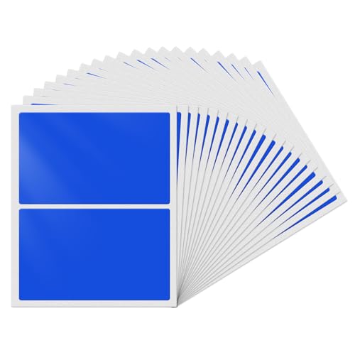 YIKIADA Blau Rechteckig Etiketten 75 × 50 mm Selbstklebend Groß Lager Klebeetiketten Wasserdicht Aufkleber für Marmelade Beschriften Adressetiketten 40 Stück YIKIADA Blau Rechteckig Etiketten 75 × 50 mm Selbstklebend Groß Lager Klebeetiketten Wasserdicht Aufkleber für Marmelade Beschriften Adressetiketten 40 Stück von YIKIADA