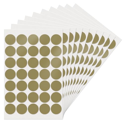 YIKIADA Gold Runde 25 mm Punktaufkleber Selbstklebende Markierungspunkte Wasserdicht Klebepunkte Aufkleber Kleine Farbkodierung Etiketten 350 Stück YIKIADA Gold Runde 25 mm Punktaufkleber Selbstklebende Markierungspunkte Wasserdicht Klebepunkte Aufkleber Kleine Farbkodierung Etiketten 350 Stück von YIKIADA