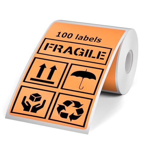 YIKIADA Thermoetiketten 50 × 80 mm Kompatibel mit M110/M220/T50M Vinyl Selbstklebend Etiketten Rolle Aufkleber 100 Stück Orange YIKIADA Thermoetiketten 50 × 80 mm Kompatibel mit M110/M220/T50M Vinyl Selbstklebend Etiketten Rolle Aufkleber 100 Stück Orange von YIKIADA