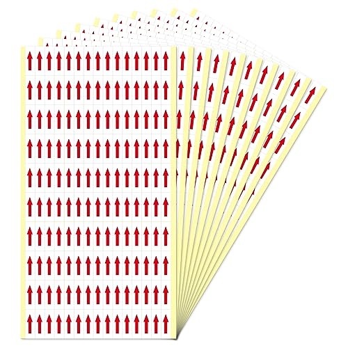 YIKIADA Rot Pfeil Aufkleber Selbstklebende 30 × 10 mm Produktfehlern Etiketten - Klein Markung für Produkte Inspektionsfehler 1500 Stück YIKIADA Rot Pfeil Aufkleber Selbstklebende 30 × 10 mm Produktfehlern Etiketten - Klein Markung für Produkte Inspektionsfehler 1500 Stück von YIKIADA
