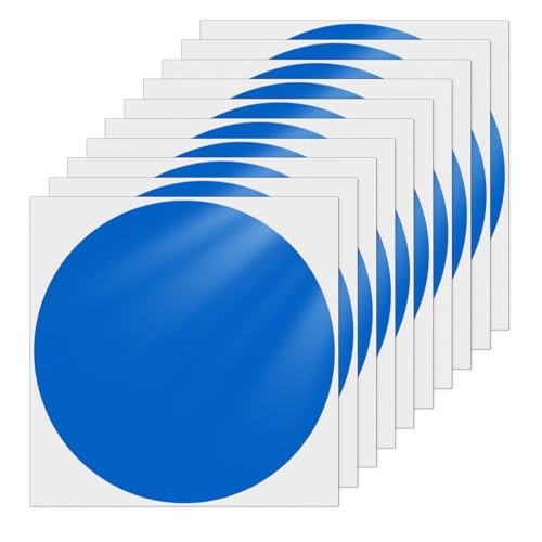 YIKIADA Blau Klebepunkte Aufkleber 152 mm Vinyl Selbstklebende Wasserdicht Punkt Etiketten Abnehmbar Runde Bodenaufkleber für Büro Schule Kinder 10 Stück YIKIADA Blau Klebepunkte Aufkleber 152 mm Vinyl Selbstklebende Wasserdicht Punkt Etiketten Abnehmbar Runde Bodenaufkleber für Büro Schule Kinder 10 Stück von YIKIADA