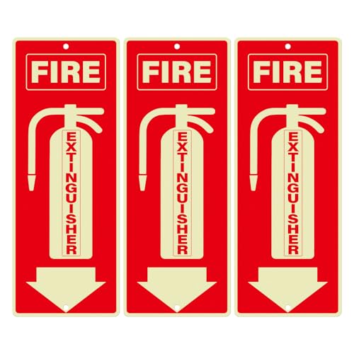 YIKIADA Feuerlöscher-Pfeilschild, 25,4 x 10,2 cm, 3 Stück YIKIADA Feuerlöscher-Pfeilschild, 25,4 x 10,2 cm, 3 Stück von YIKIADA