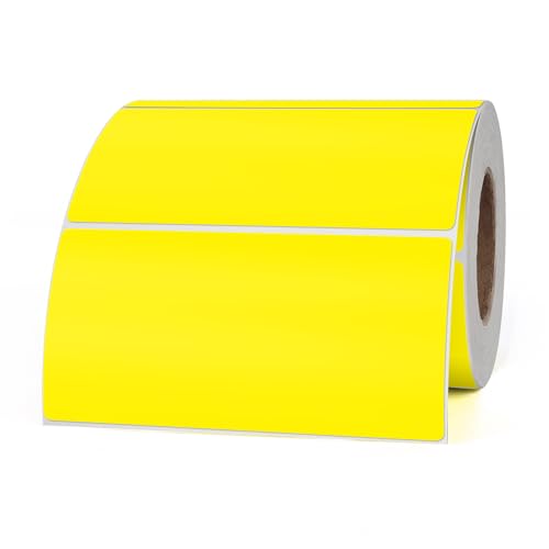 YIKIADA Gelb Etiketten 50 × 100 mm Selbstklebend Vinyl Farbige Aufkleber Wasserdichte Name Klebeetiketten Rolle für Umzug Büro Lager Haus 500 Stück YIKIADA Gelb Etiketten 50 × 100 mm Selbstklebend Vinyl Farbige Aufkleber Wasserdichte Name Klebeetiketten Rolle für Umzug Büro Lager Haus 500 Stück von YIKIADA