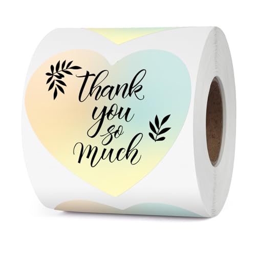 YIKIADA Gelb Farbverlauf Thermo Etiketten Vinyl 76 mm Herz Selbstklebend Rolle Geschenk Aufkleber Wasserdicht Drucker Thermoetiketten für Logo Barcode Hochzeit Jahrestag Valentinstag 500 Stück YIKIADA Gelb Farbverlauf Thermo Etiketten Vinyl 76 mm Herz Selbstklebend Rolle Geschenk Aufkleber Wasserdicht Drucker Thermoetiketten für Logo Barcode Hochzeit Jahrestag Valentinstag 500 Stück von YIKIADA