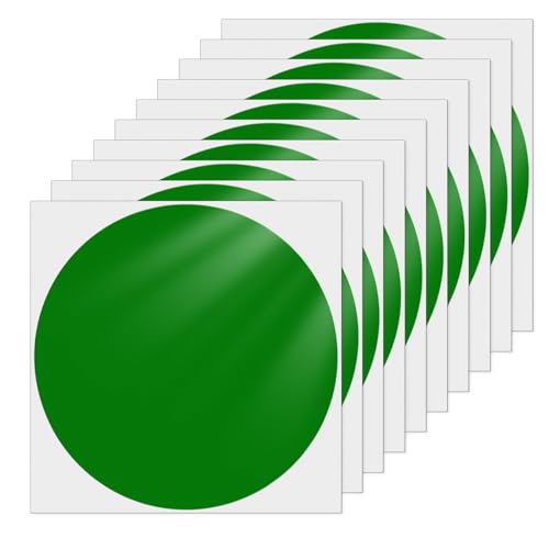 YIKIADA Grün Klebepunkte Aufkleber 152 mm Vinyl Selbstklebende Wasserdicht Punkt Etiketten Abnehmbar Runde Bodenaufkleber für Büro Schule Kinder 10 Stück YIKIADA Grün Klebepunkte Aufkleber 152 mm Vinyl Selbstklebende Wasserdicht Punkt Etiketten Abnehmbar Runde Bodenaufkleber für Büro Schule Kinder 10 Stück von YIKIADA