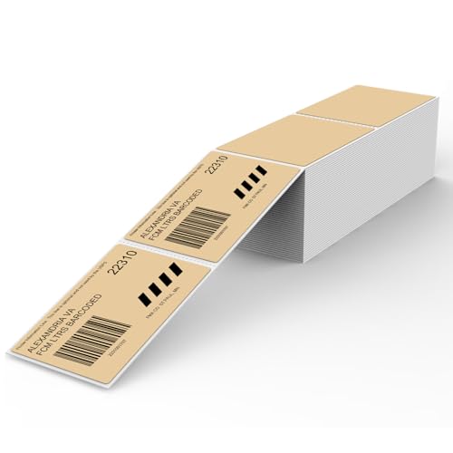 YIKIADA Khaki Versandetiketten 50 x 76 MM Vinyl Selbstklebend Thermo Aufkleber Wasserfester Perforierte Labeldrucker Etiketten für Büro Lager Name Address 500 Stück YIKIADA Khaki Versandetiketten 50 x 76 MM Vinyl Selbstklebend Thermo Aufkleber Wasserfester Perforierte Labeldrucker Etiketten für Büro Lager Name Address 500 Stück von YIKIADA