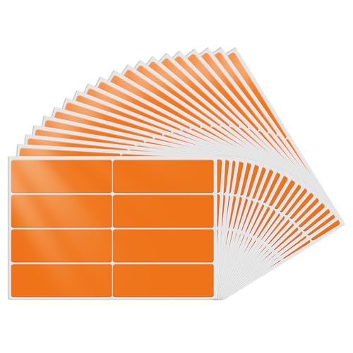 YIKIADA Orange Etiketten 75 × 25 mm Rechteckig Selbstklebend Klebeetiketten Wasserdicht Aufkleber für Marmelade Beschriften Adressetiketten 160 Stück YIKIADA Orange Etiketten 75 × 25 mm Rechteckig Selbstklebend Klebeetiketten Wasserdicht Aufkleber für Marmelade Beschriften Adressetiketten 160 Stück von YIKIADA
