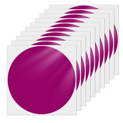 YIKIADA Pink Klebepunkte Aufkleber 152 mm Vinyl Selbstklebende Wasserdicht Punkt Etiketten Abnehmbar Runde Bodenaufkleber für Büro Schule Kinder 10 Stück YIKIADA Pink Klebepunkte Aufkleber 152 mm Vinyl Selbstklebende Wasserdicht Punkt Etiketten Abnehmbar Runde Bodenaufkleber für Büro Schule Kinder 10 Stück von YIKIADA