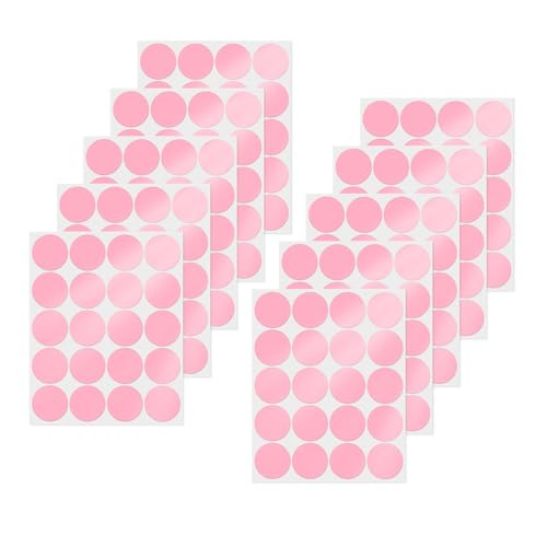 YIKIADA Rosa Klebepunkte Aufkleber 50 mm Vinyl Selbstklebende Abnehmbar Runde Etiketten Wasserdicht Punktaufkleber für Büro 200 Stück YIKIADA Rosa Klebepunkte Aufkleber 50 mm Vinyl Selbstklebende Abnehmbar Runde Etiketten Wasserdicht Punktaufkleber für Büro 200 Stück von YIKIADA