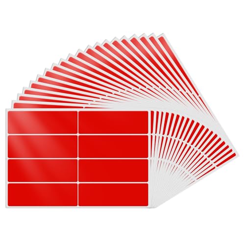 YIKIADA Rot Etiketten 75 × 25 mm Rechteckig Selbstklebend Klebeetiketten Wasserdicht Aufkleber für Marmelade Beschriften Adressetiketten 160 Stück YIKIADA Rot Etiketten 75 × 25 mm Rechteckig Selbstklebend Klebeetiketten Wasserdicht Aufkleber für Marmelade Beschriften Adressetiketten 160 Stück von YIKIADA