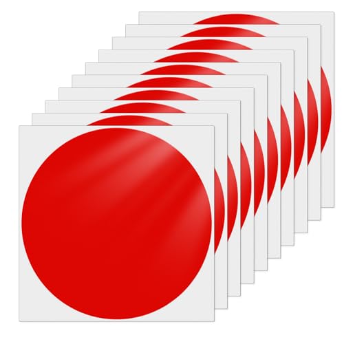 YIKIADA Rot Klebepunkte Aufkleber 152 mm Vinyl Selbstklebende Wasserdicht Punkt Etiketten Abnehmbar Runde Bodenaufkleber für Büro Schule Kinder 10 Stück YIKIADA Rot Klebepunkte Aufkleber 152 mm Vinyl Selbstklebende Wasserdicht Punkt Etiketten Abnehmbar Runde Bodenaufkleber für Büro Schule Kinder 10 Stück von YIKIADA