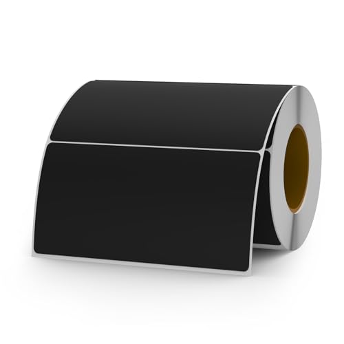 YIKIADA Schwarz Etiketten 50 × 100 mm Selbstklebend Vinyl Farbige Aufkleber Wasserdichte Name Klebeetiketten Rolle für Umzug Büro Lager Haus 500 Stück YIKIADA Schwarz Etiketten 50 × 100 mm Selbstklebend Vinyl Farbige Aufkleber Wasserdichte Name Klebeetiketten Rolle für Umzug Büro Lager Haus 500 Stück von YIKIADA