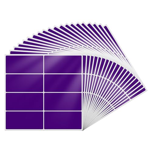 YIKIADA Violett Etiketten 40 × 19 mm Rechteckig Selbstklebend Klebeetiketten Wasserdicht Aufkleber für Marmelade Beschriften Adressetiketten 160 Stück YIKIADA Violett Etiketten 40 × 19 mm Rechteckig Selbstklebend Klebeetiketten Wasserdicht Aufkleber für Marmelade Beschriften Adressetiketten 160 Stück von YIKIADA
