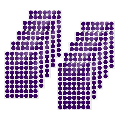 YIKIADA Violett Klebepunkte Aufkleber 25 mm Vinyl Selbstklebende Abnehmbar Runde Etiketten Wasserdicht Punktaufkleber für Büro 700 Stück YIKIADA Violett Klebepunkte Aufkleber 25 mm Vinyl Selbstklebende Abnehmbar Runde Etiketten Wasserdicht Punktaufkleber für Büro 700 Stück von YIKIADA
