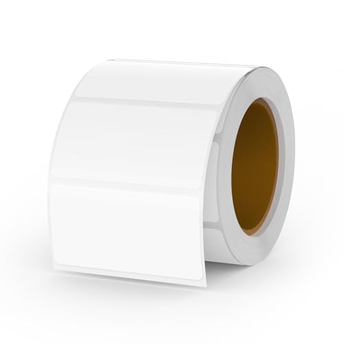 YIKIADA Weiß Thermo-Etikett Vinyl 25 × 50 mm Rolle Rechteckig Selbstklebend Adressaufkleber Wasserdicht Aufkleber für Name Barcode QR Code DIY 500 Stück YIKIADA Weiß Thermo-Etikett Vinyl 25 × 50 mm Rolle Rechteckig Selbstklebend Adressaufkleber Wasserdicht Aufkleber für Name Barcode QR Code DIY 500 Stück von YIKIADA