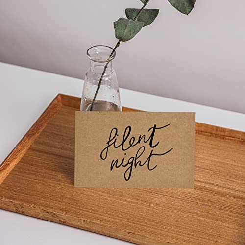 YILANJIN Kraftpapier, 100 Blatt 15×10 cm Blanko Papier Karten für Einladungen, Braunes Kraftpapierkarten für Bedrucken, Blanko Karton Papier für Grußkarten, Bastelarbeiten, Scrapbooking (Braun) von YILANJIN
