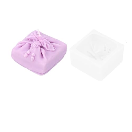 2PCS 3D Wiederverwendbare Box Silikon Form DIY Duft Kerze Geschenk Boxen Kerzen Seife Harz Weihnachten Dekor FüR Herstellung Kerzen Seife(Style04) von YILWPV