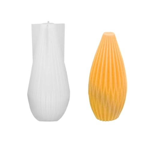 4PCS 3D Birne Kerze Silikon Form Duft Gussform Handgemachte Seife Herstellung Wachs DIY Handwerk Hause kunst Dekoration FüR Herstellung Kerzen Seife(White02) von YILWPV