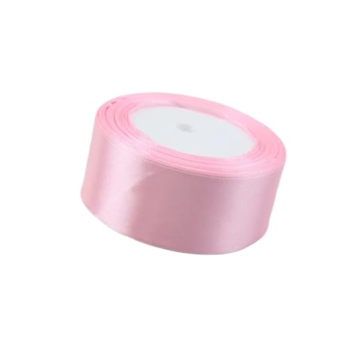 Geschenkband 4 Bände Hochzeit Geburtstag Party Dekorative Satinbänder Satinbänder 22 Meter FüR Geschenkverpackung(Light Pink,25mm) von YILWPV