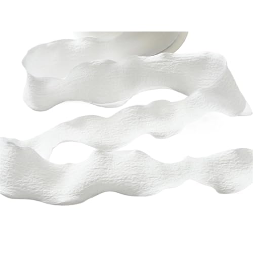 Geschenkband 4 Rollen handgefertigte Chiffon-Seidenbänder mit ausgefransten Kanten for Selbermachen von Hochzeitseinladungen, Geschenkverpackungen, Blumensträußen, Partydekorationen FüR Geschenkverpac Geschenkband 4 Rollen handgefertigte Chiffon-Seidenbänder mit ausgefransten Kanten for Selbermachen von Hochzeitseinladungen, Geschenkverpackungen, Blumensträußen, Partydekorationen FüR Geschenkverpac von YILWPV