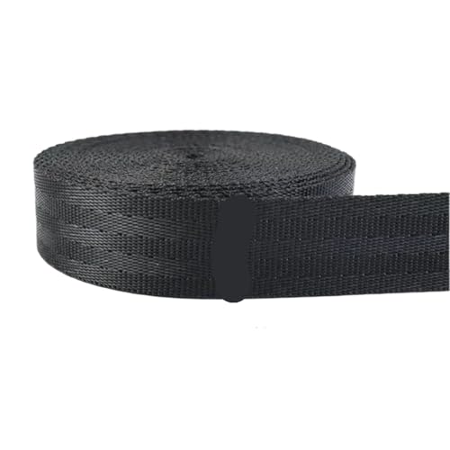 Geschenkband 6 Rollen schwarzes Polyester-Kragenband, Gürtelband, DIY-Tasche, Kleidungsstückbesatz, Nähzubehör FüR Geschenkverpackung von YILWPV