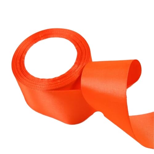 Geschenkband 6 Stück Satinbänder for Weihnachts- und Hochzeitsdekorationen for Selbermachen. FüR Geschenkverpackung(Orange,15mm) von YILWPV