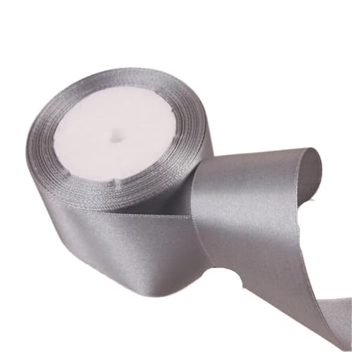 Geschenkband 6 Stück Satinbänder for Weihnachts- und Hochzeitsdekorationen for Selbermachen. FüR Geschenkverpackung(Silver,6mm) von YILWPV