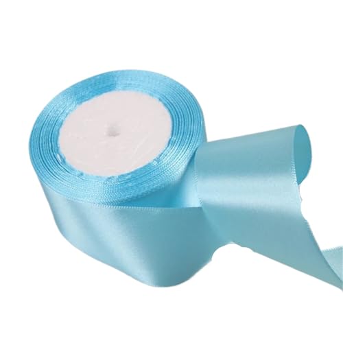 Geschenkband 6 Stück Satinbänder for Weihnachts- und Hochzeitsdekorationen for Selbermachen. FüR Geschenkverpackung(Sky Blue,6mm) von YILWPV